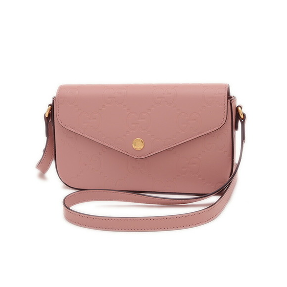 Gucci GG Leather Super Shoulder Bag Pink - Picture 1 of 6
